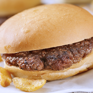 one patty, american cheese, fries