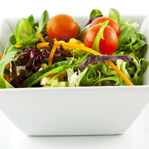 tomato, carrot & cucumber atop garden green, served with your choice of house-made herb vinaigrette or buttermilk ranch